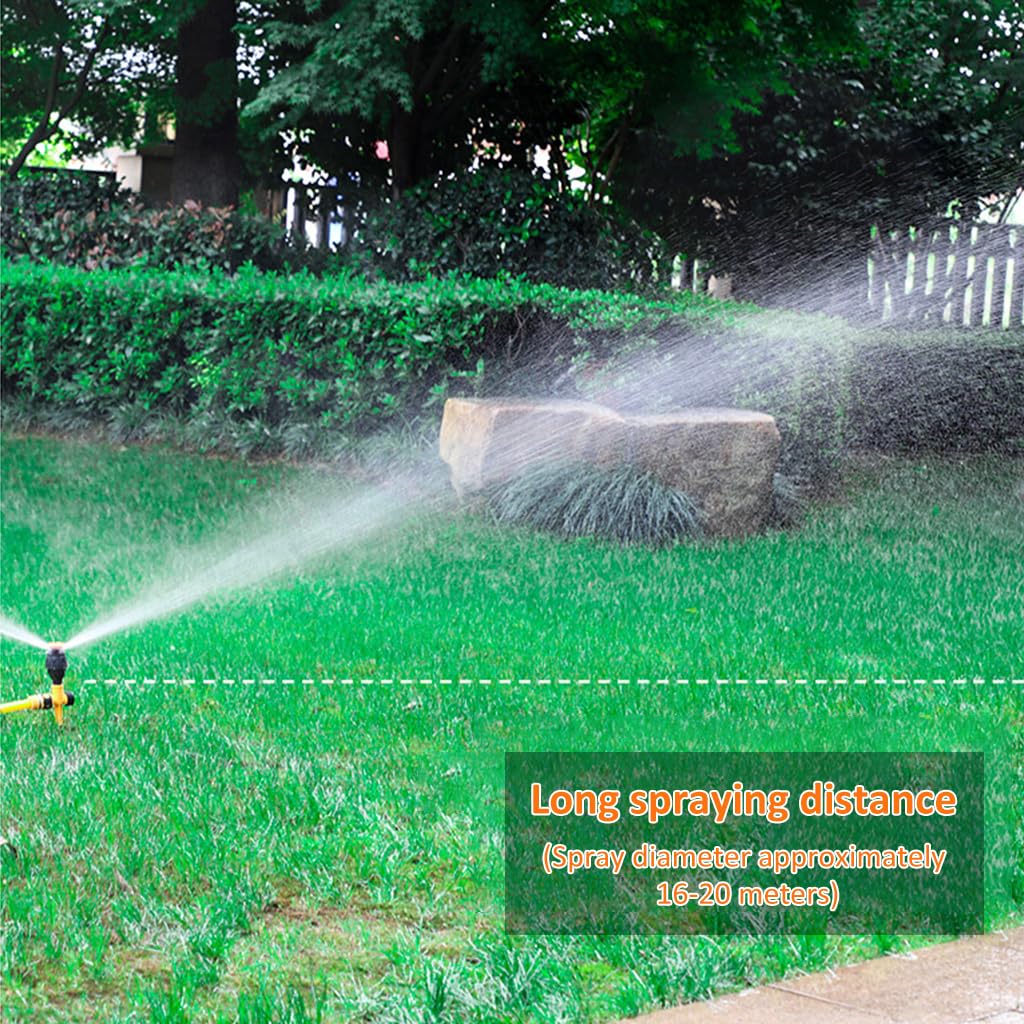 Optifit Garden Sprinker for Garden Agriculture Watering, 360° Rotating Irrigation Sprinkler, Gardening Watering Systems for Outdoor Grass Garden Yard Lawns, Coverage Area 16-20m in Diameter Optifit Garden Sprinker for Garden Agriculture Watering, 360° Rotating Irrigation Sprinkler, Gardening Watering Systems for Outdoor Grass Garden Yard Lawns, Coverage Area 16-20m in Diameter